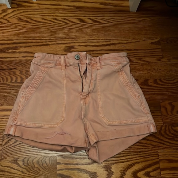|| American eagle pink jean shorts - Picture 1 of 2